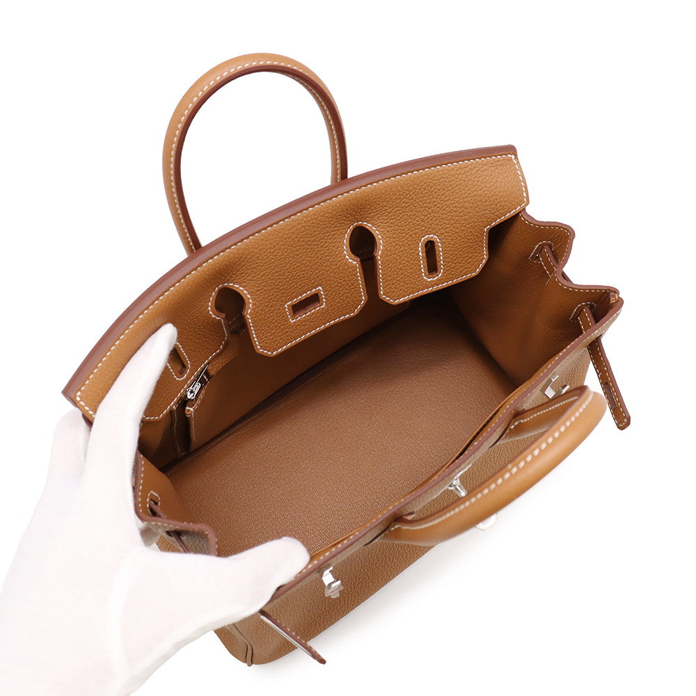 HERMES Birkin Gold Togo Leather Size 25