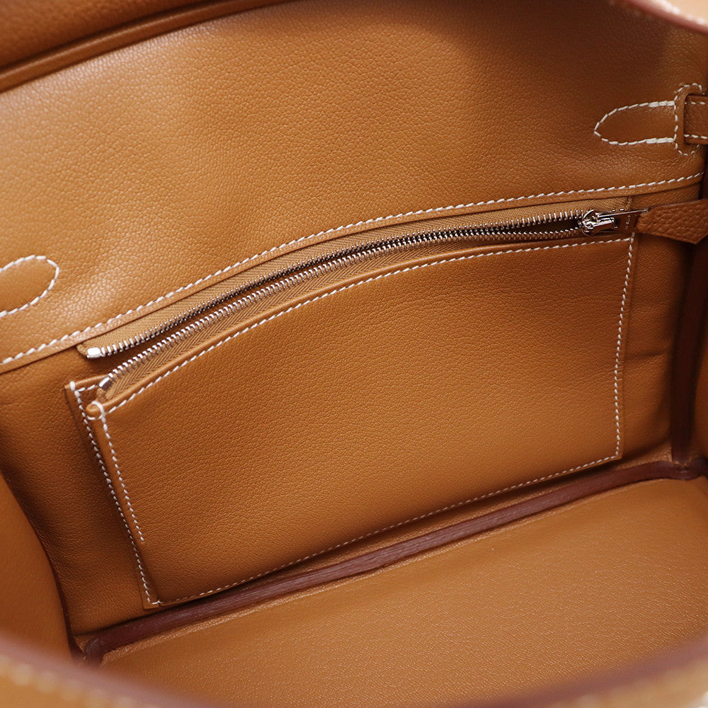 HERMES Birkin Gold Togo Leather Size 25