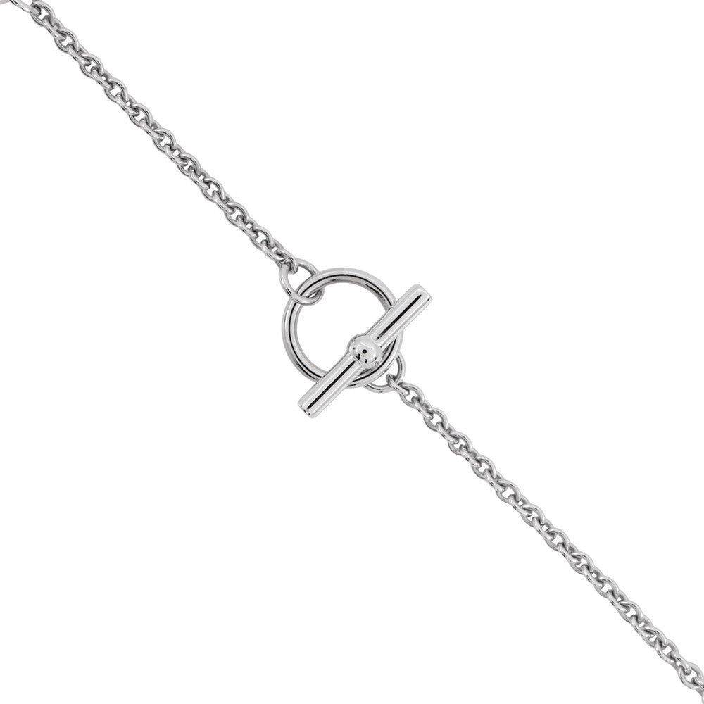 HERMES Maillon Necklace Black Lacquer Metal