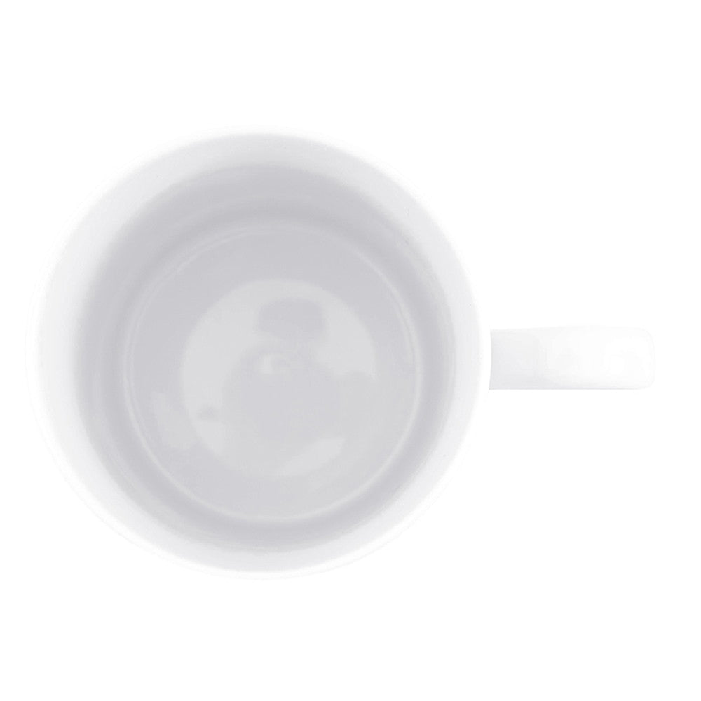 HERMES Art Deco mug White/Black Porcelain