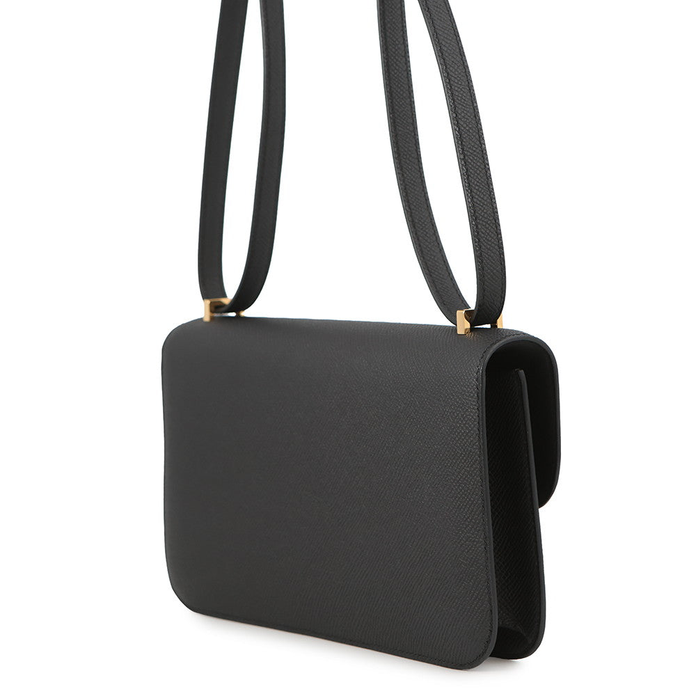 HERMES Constance Elan Miroir Black Epsom