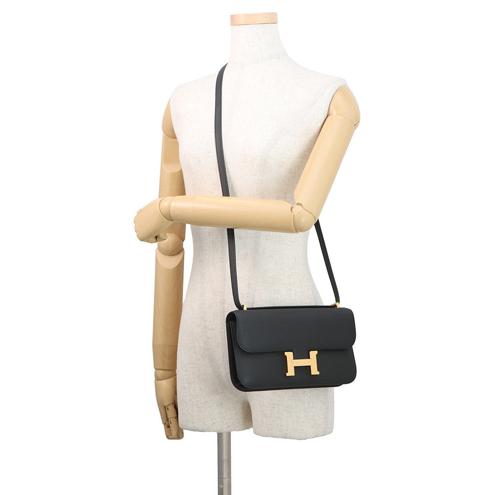 HERMES Constance Elan Miroir Black Epsom