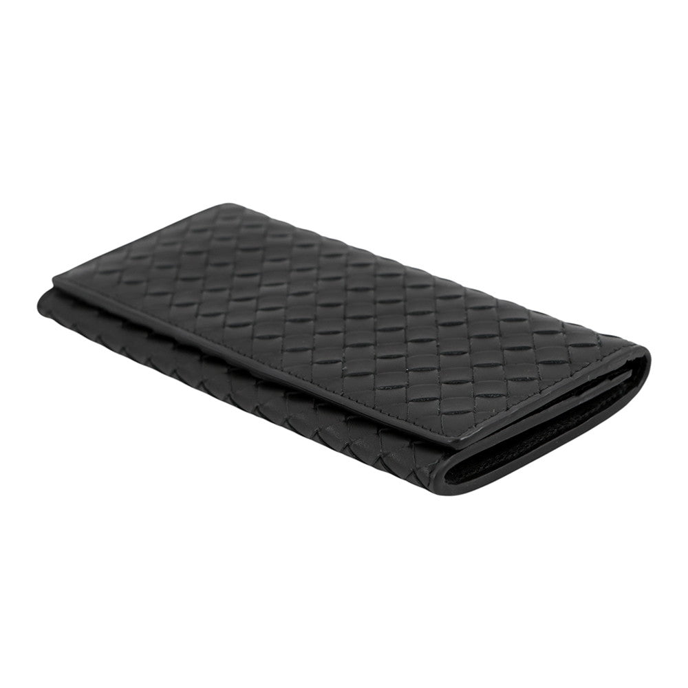 Bottega Veneta INTRECCIATO Bifold WalletNagazai Cloth Black120697V46511000 Leather