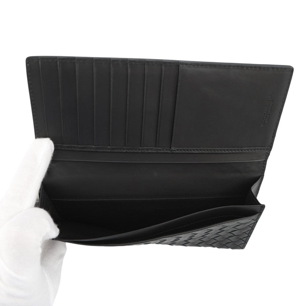 Bottega Veneta INTRECCIATO Bifold WalletNagazai Cloth Black120697V46511000 Leather