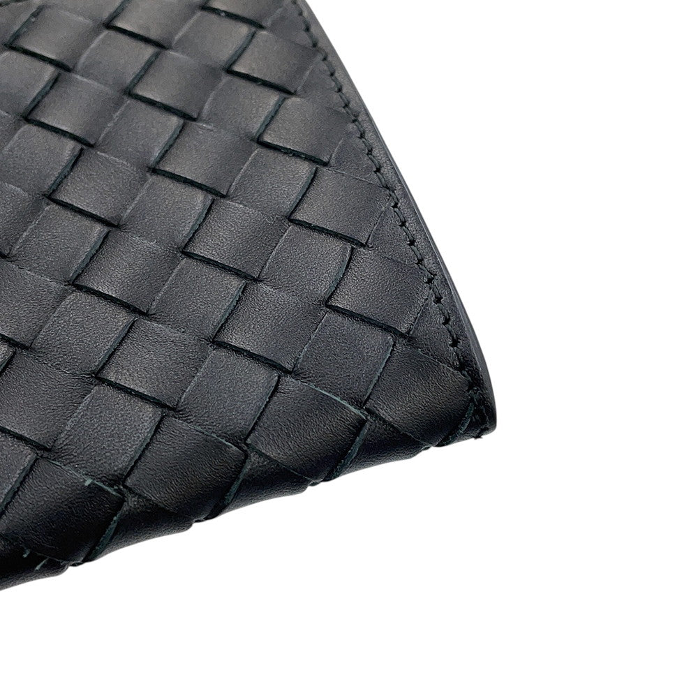 Bottega Veneta INTRECCIATO Bifold WalletNagazai Cloth Black120697V46511000 Leather