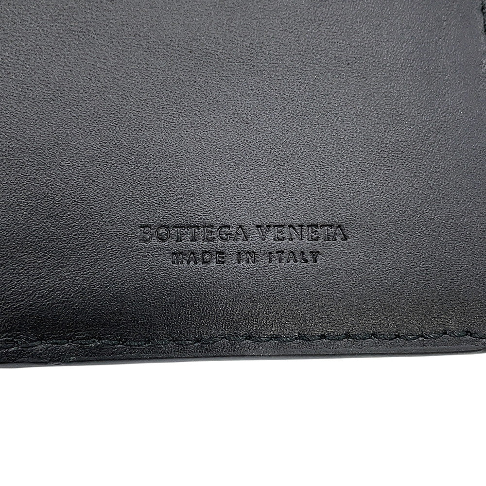 Bottega Veneta INTRECCIATO Bifold WalletNagazai Cloth Black120697V46511000 Leather