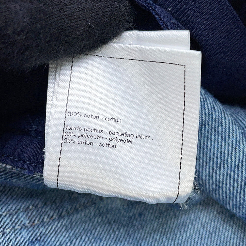 CHANEL CC Logo Denim Pants Size 36 BlueP74549 Cotton100%