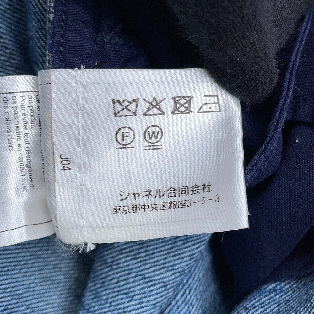 CHANEL CC Logo Denim Pants Size 36 BlueP74549 Cotton100%