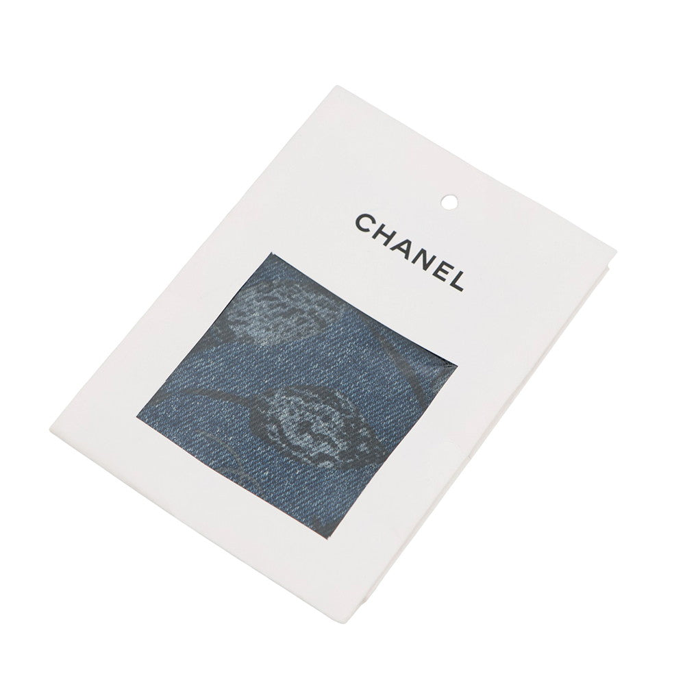 CHANEL Collarless denim jacket Size 38 BlueP70737 94% Cotton, 4% Elastopolyester, 2% Elastane