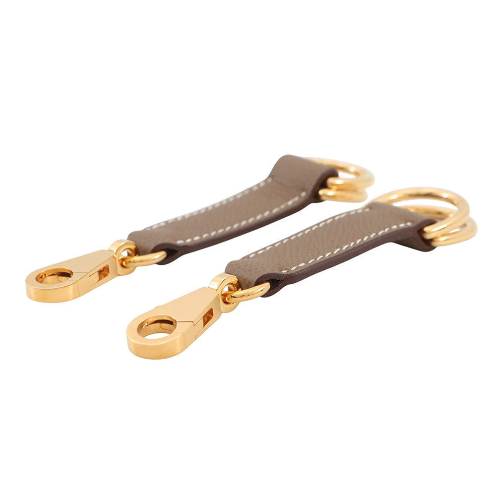HERMES Attache Soie Strap Etoupe Epsom