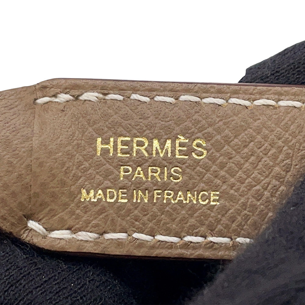 HERMES Attache Soie Strap Etoupe Epsom