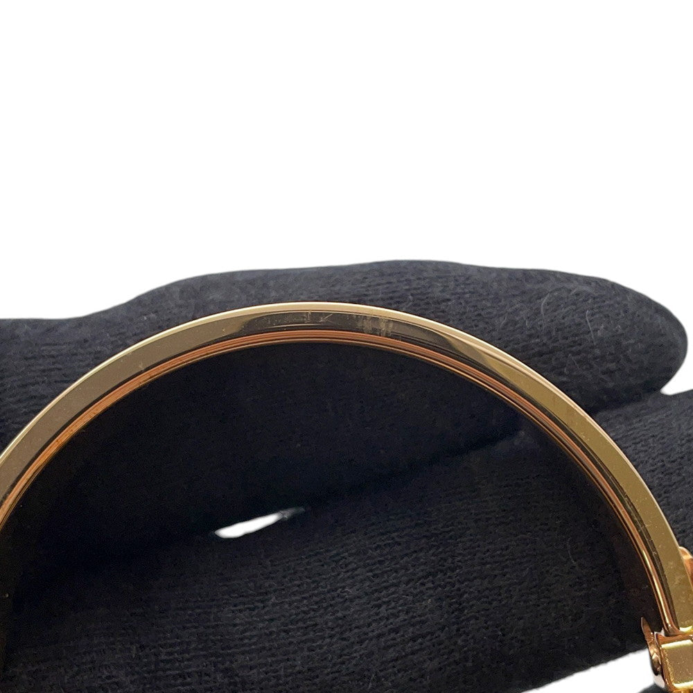 HERMES ClicH Bangle Size PM Marong rasse Enamel Gold Plated