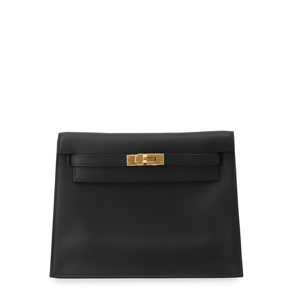 HERMES Kelly dance 2 Black Swift Leather Size Swift Leather