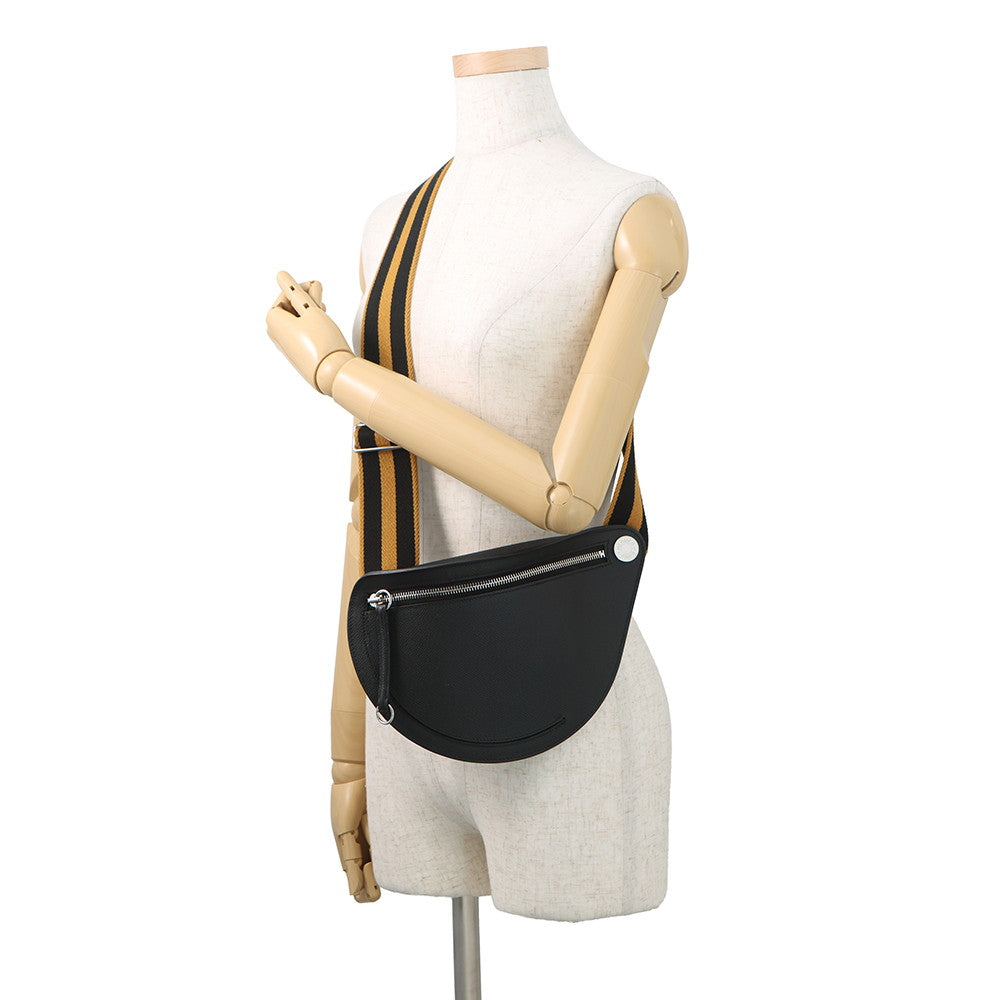 HERMES Petite course Black Epsom