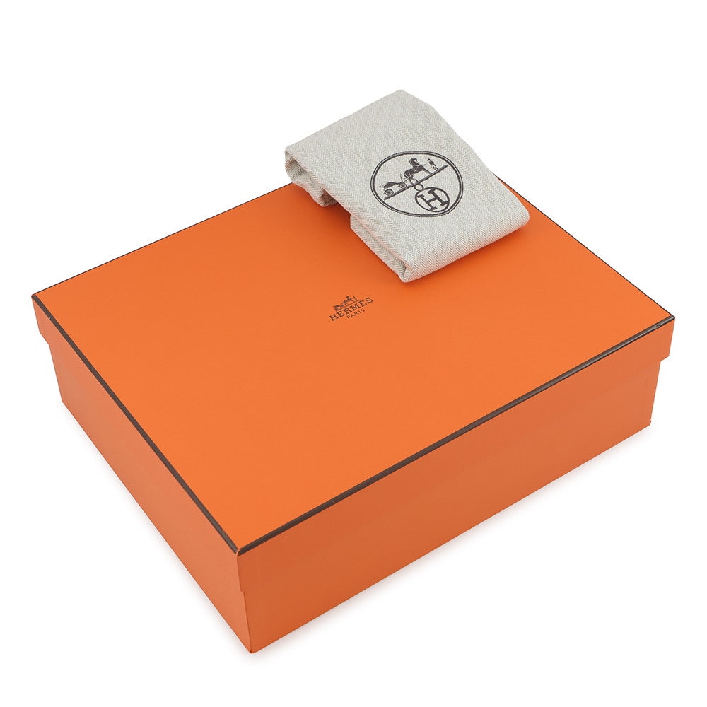 HERMES Petite course Black Epsom