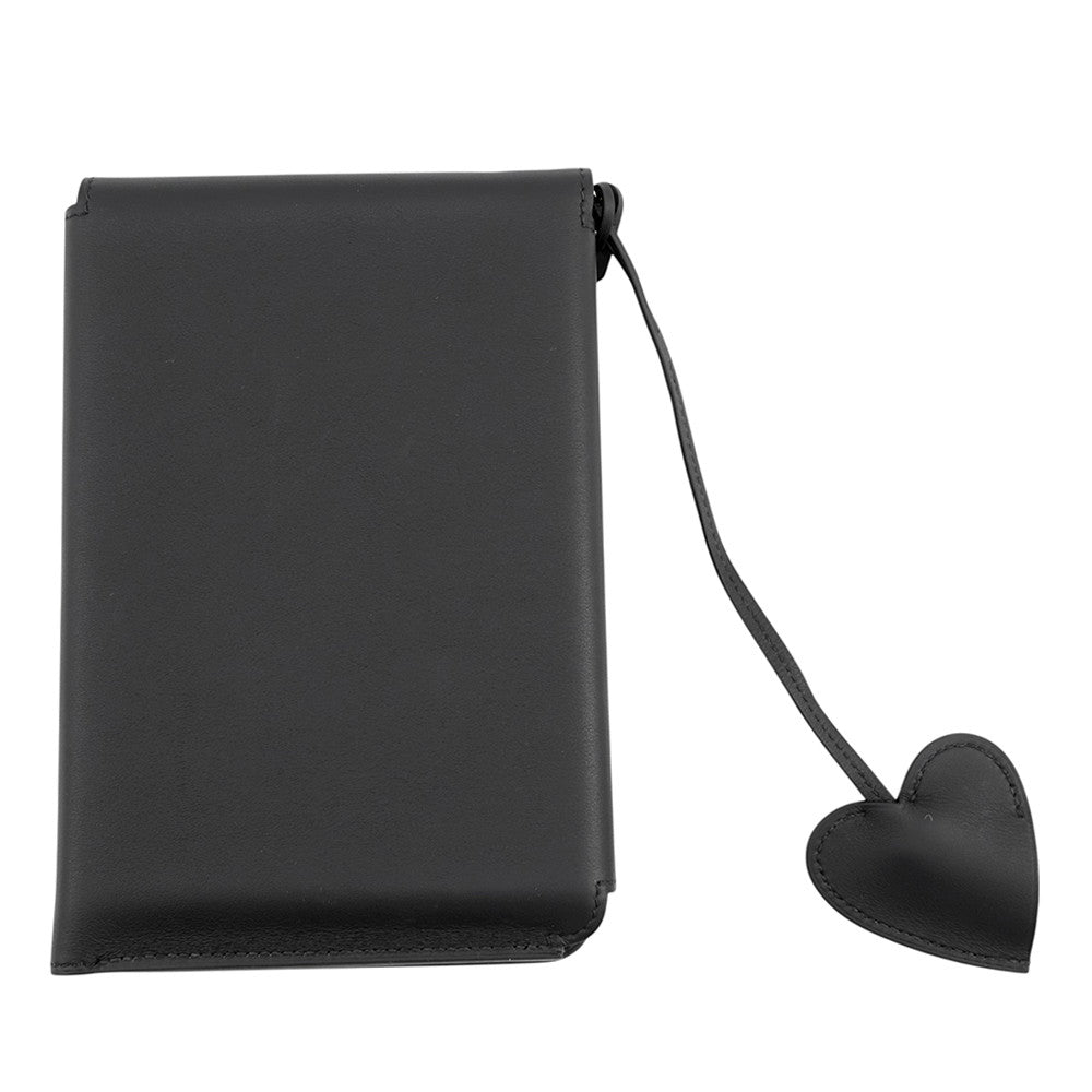HERMES Notebook cover Carnet Secret Black Swift Leather