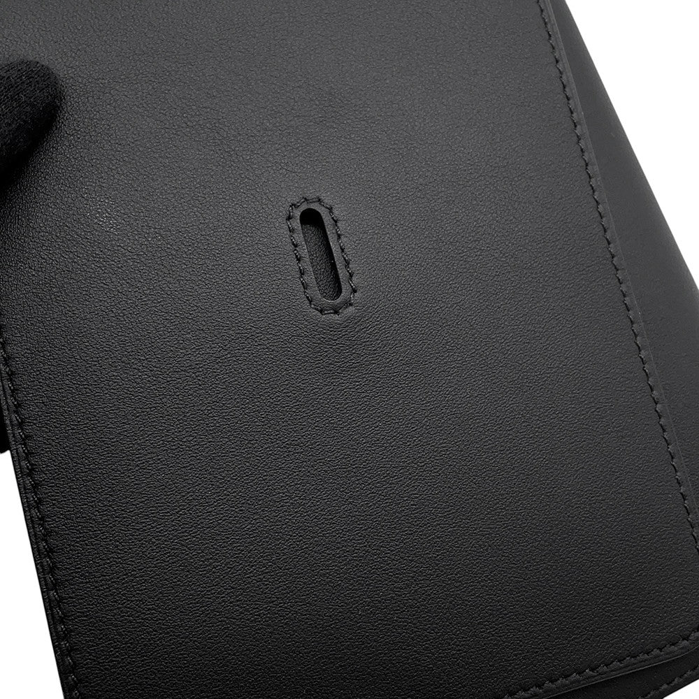 HERMES Notebook cover Carnet Secret Black Swift Leather