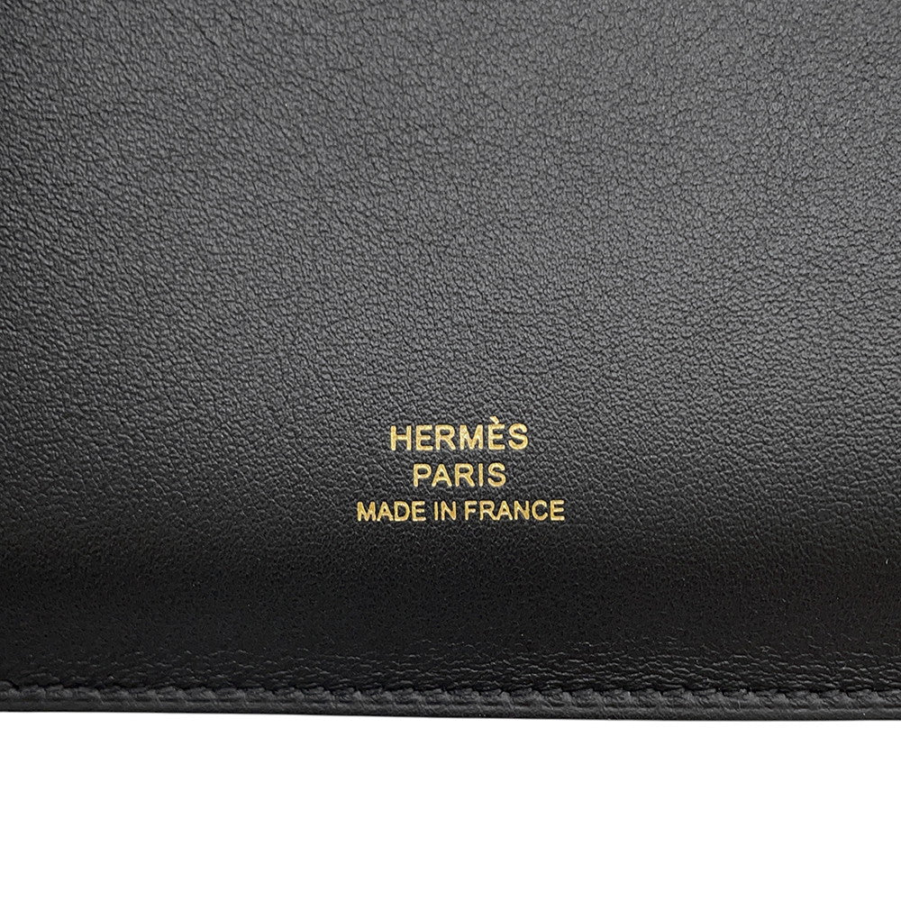 HERMES Notebook cover Carnet Secret Black Swift Leather