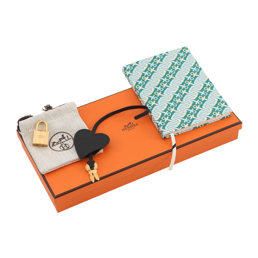 HERMES Notebook cover Carnet Secret Black Swift Leather