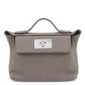 HERMES 24/24 Sac Van Quatre Etain Evercolor Swift Leather Size Mini