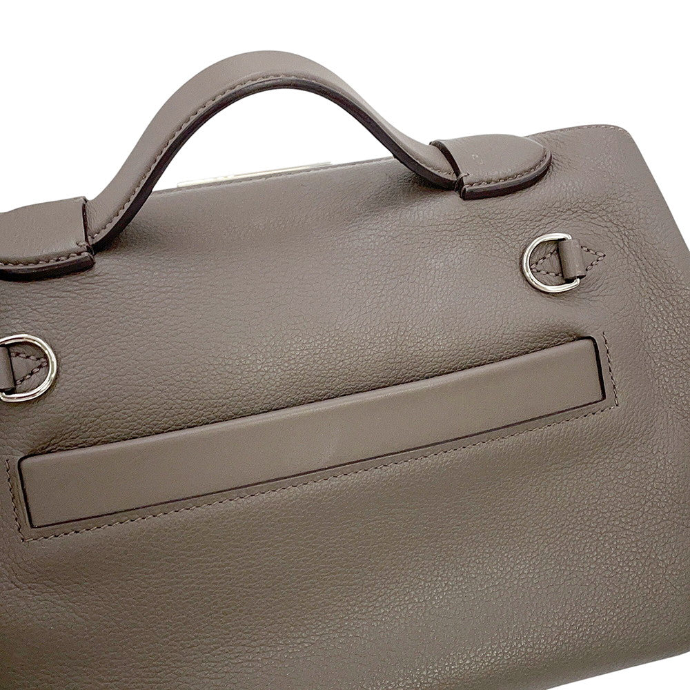 HERMES 24/24 Sac Van Quatre Etain Evercolor Swift Leather Size Mini