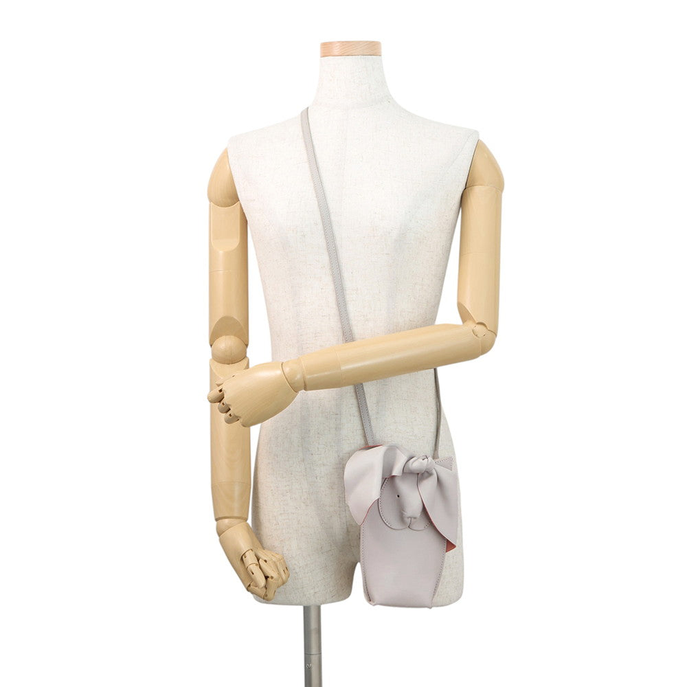 LOEWE Bunny Pocket Shoulder Bag GrayC623W48X01 Leather