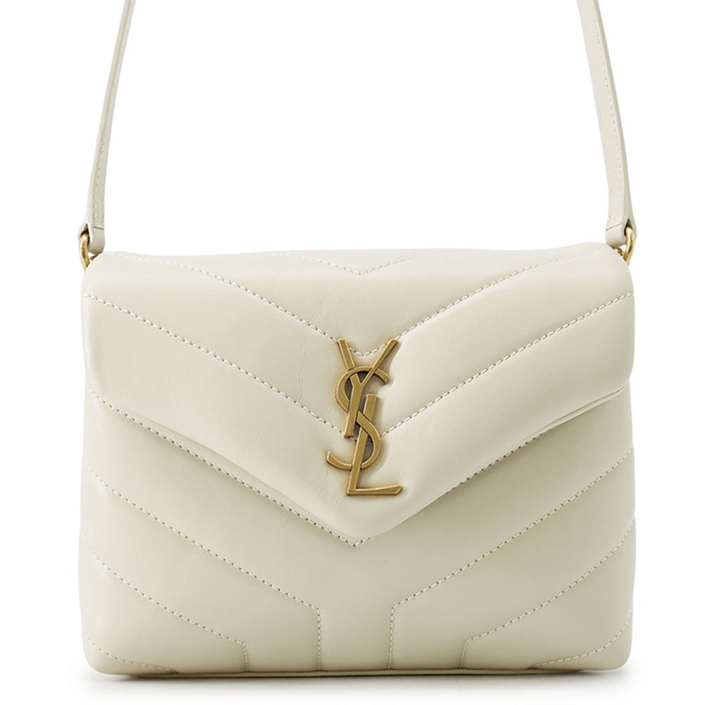 Yves Saint Laurent Loulou Toy Bag Shoulder Bag Ivory678401 Calf Leather