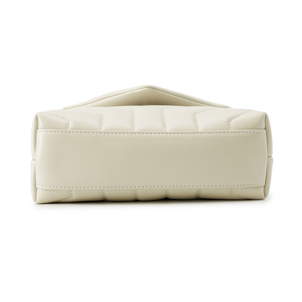 Yves Saint Laurent Loulou Toy Bag Shoulder Bag Ivory678401 Calf Leather