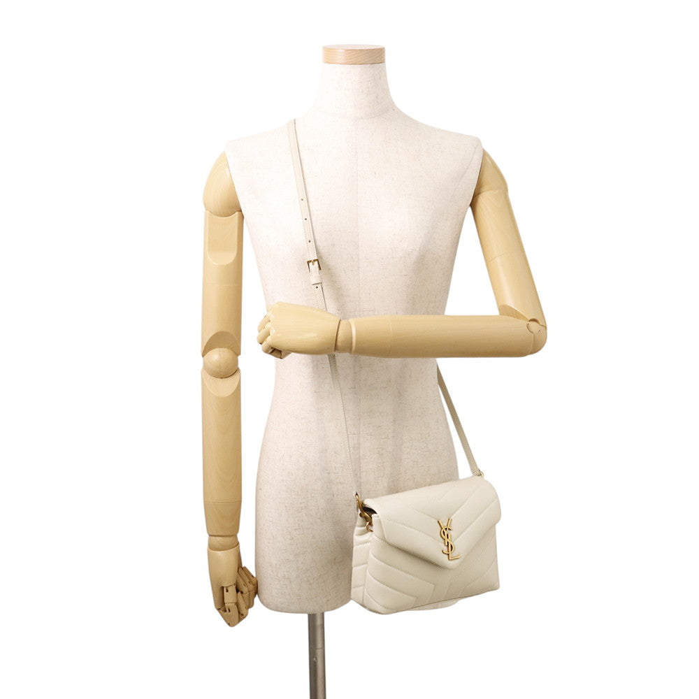 Yves Saint Laurent Loulou Toy Bag Shoulder Bag Ivory678401 Calf Leather