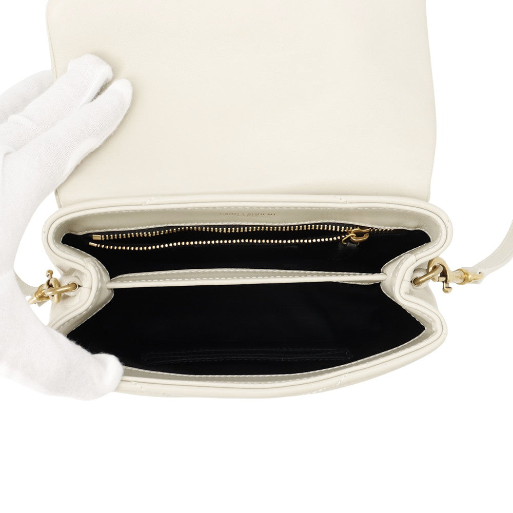 Yves Saint Laurent Loulou Toy Bag Shoulder Bag Ivory678401 Calf Leather