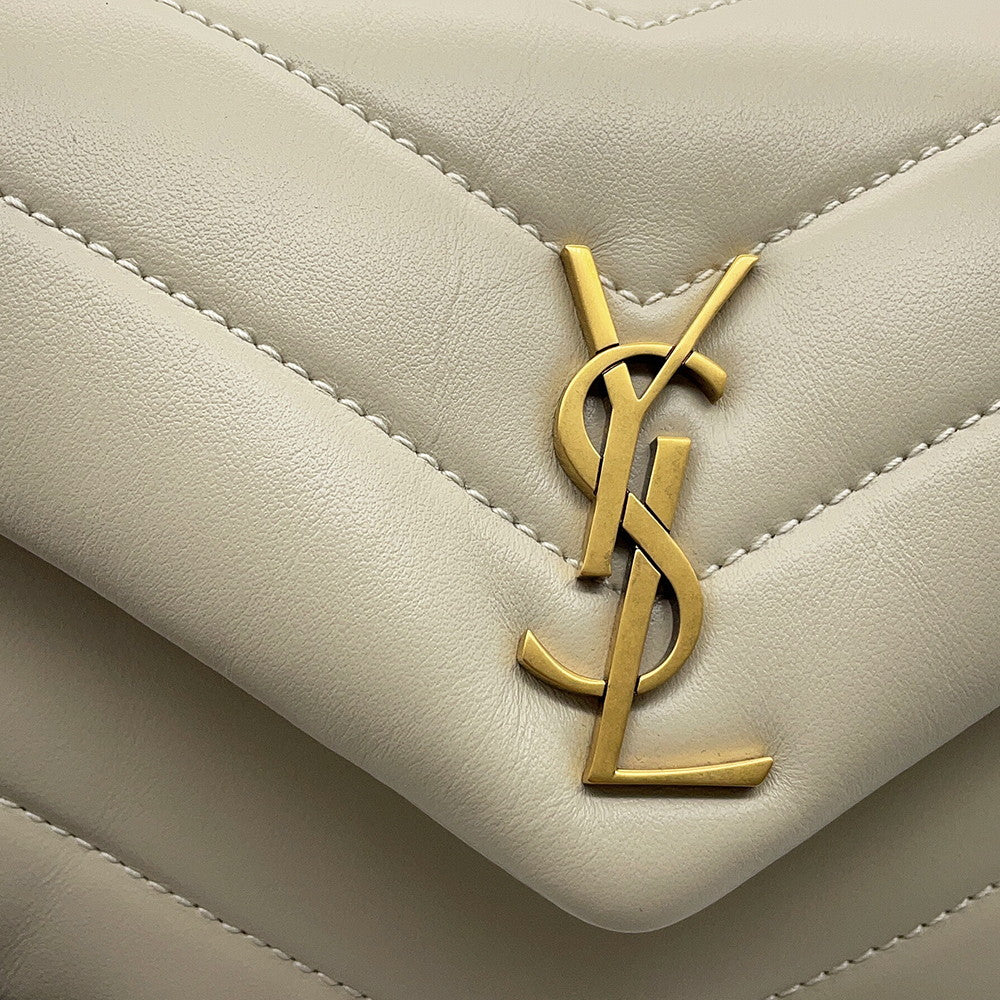 Yves Saint Laurent Loulou Toy Bag Shoulder Bag Ivory678401 Calf Leather