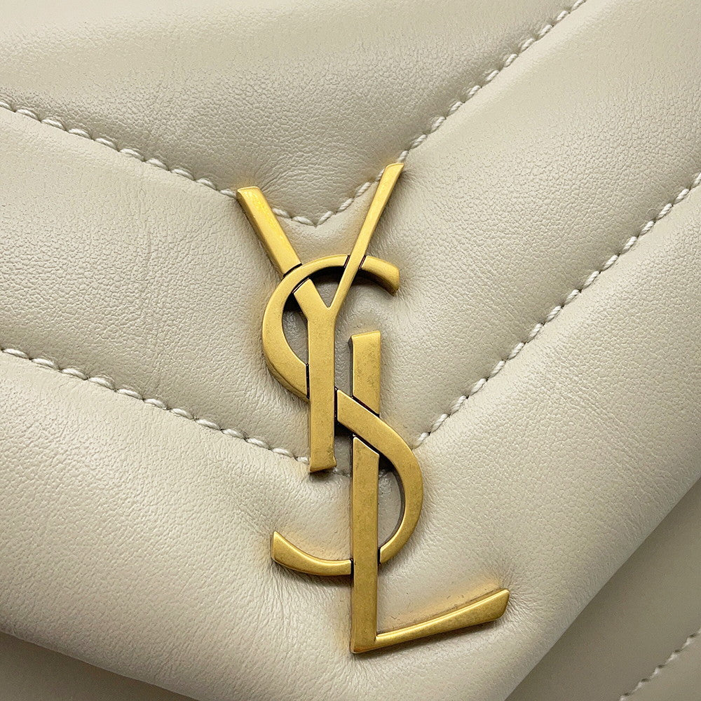 Yves Saint Laurent Loulou Toy Bag Shoulder Bag Ivory678401 Calf Leather