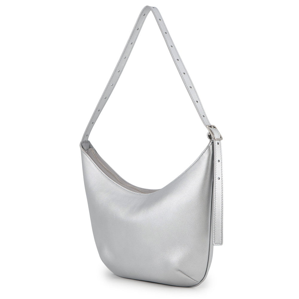 BALENCIAGA Mary Kate Sling Bag Silver771733 Leather