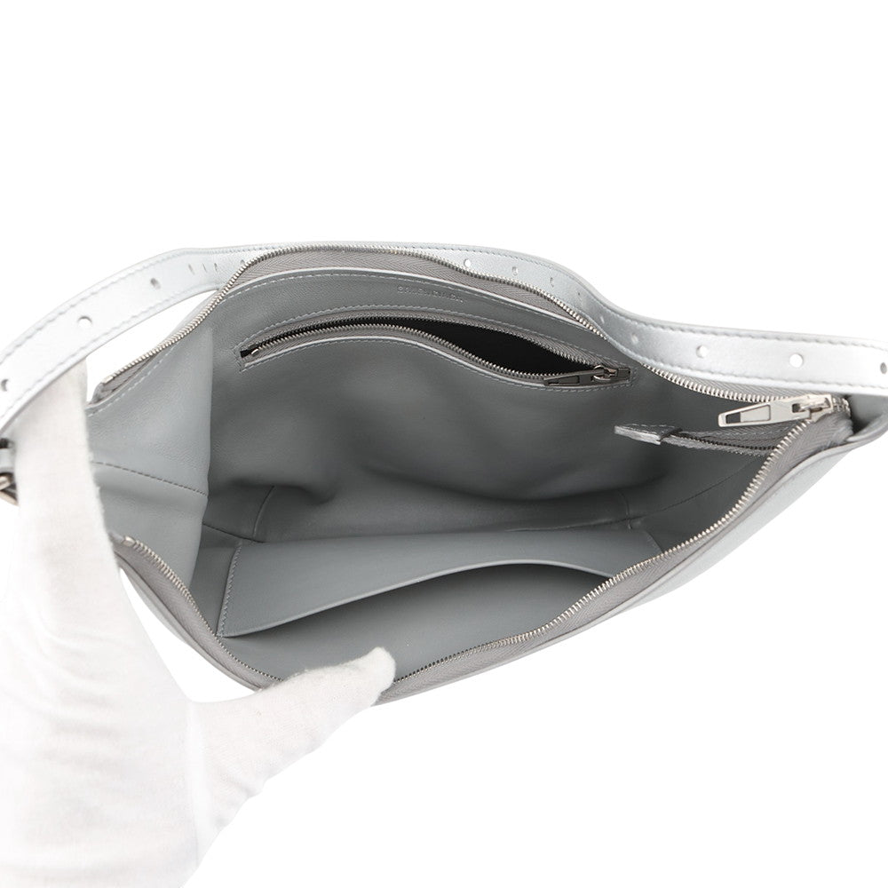 BALENCIAGA Mary Kate Sling Bag Silver771733 Leather