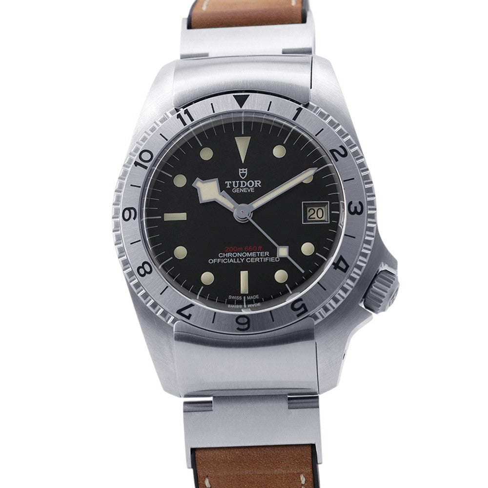 TUDOR Black Bay P01 W42mm Stainless Steel Leather Black Dial70150