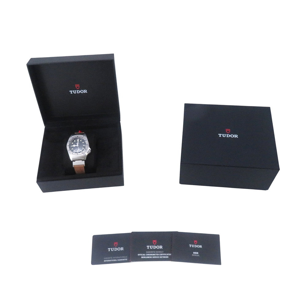 TUDOR Black Bay P01 W42mm Stainless Steel Leather Black Dial70150