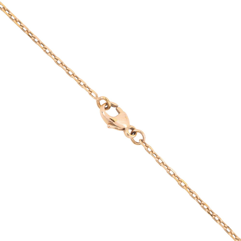 HERMES Pop Ash Necklace Size Mini Black Lacquer Gold Plated
