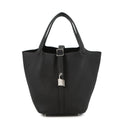 HERMES Picotin Lock Black Taurillon Clemence Size PM