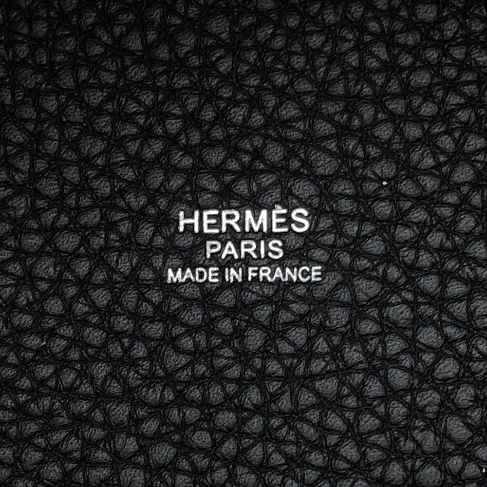 HERMES Picotin Lock Black Taurillon Clemence Size PM