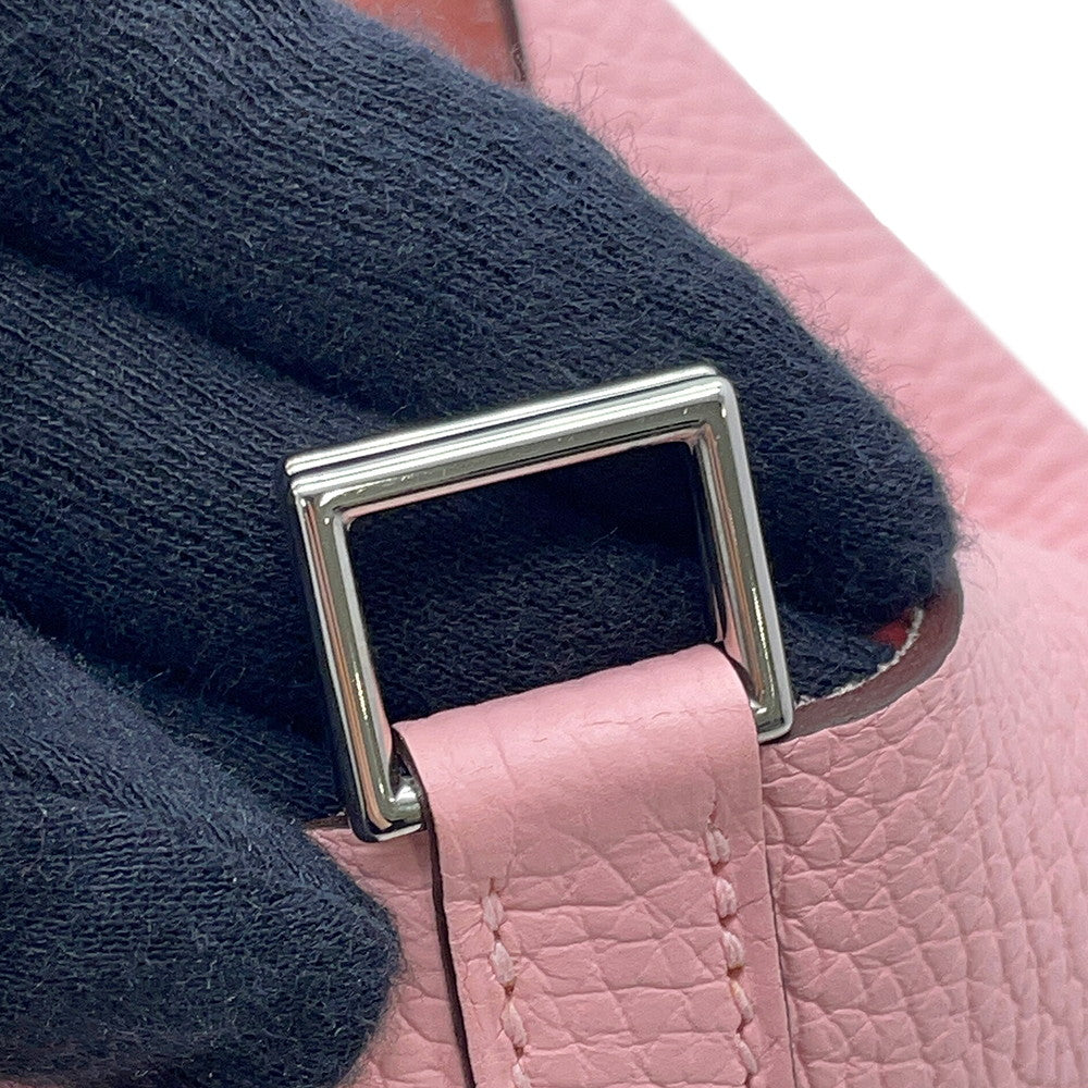 HERMES Picotin Lock Rose Sakura Taurillon Clemence Size PM