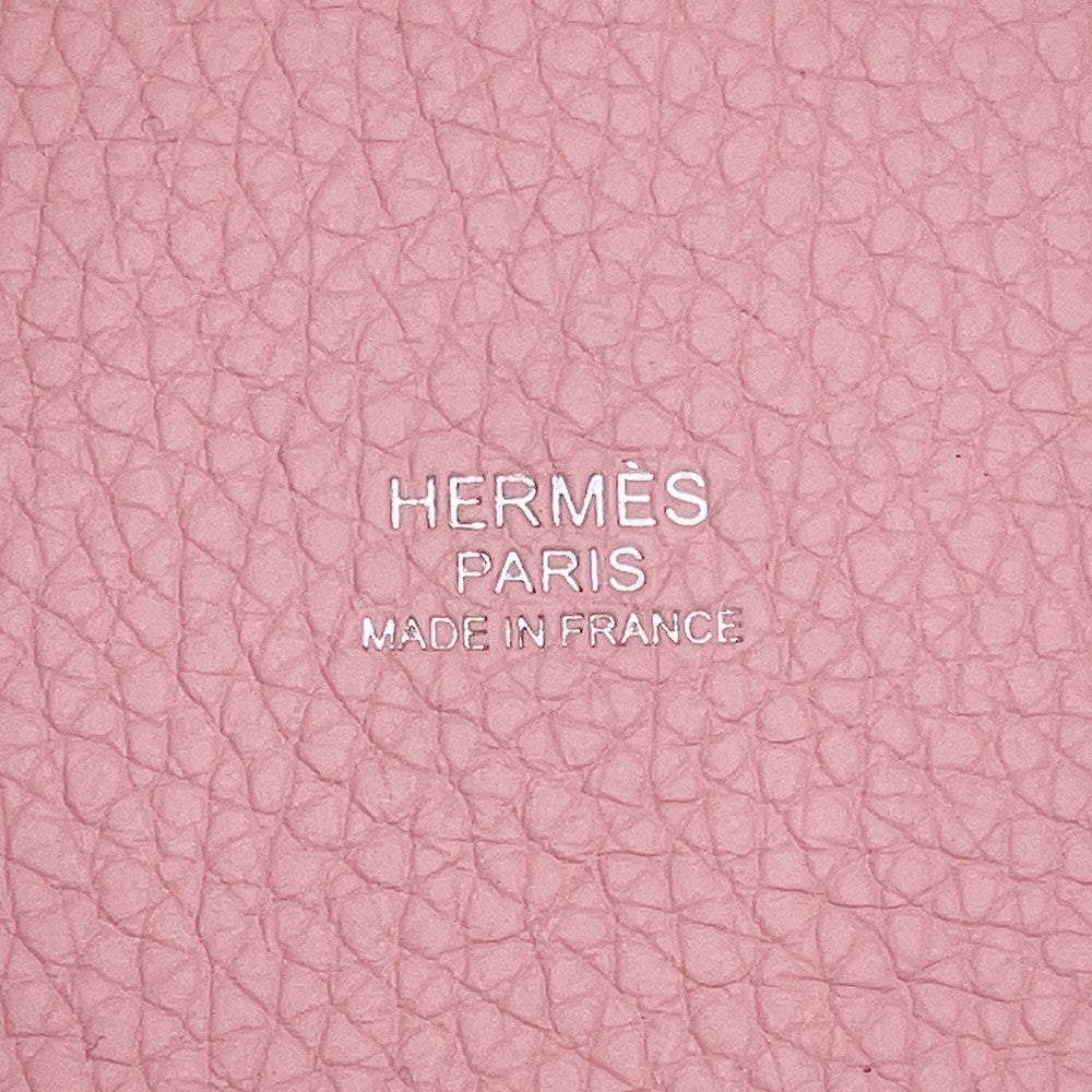 HERMES Picotin Lock Rose Sakura Taurillon Clemence Size PM