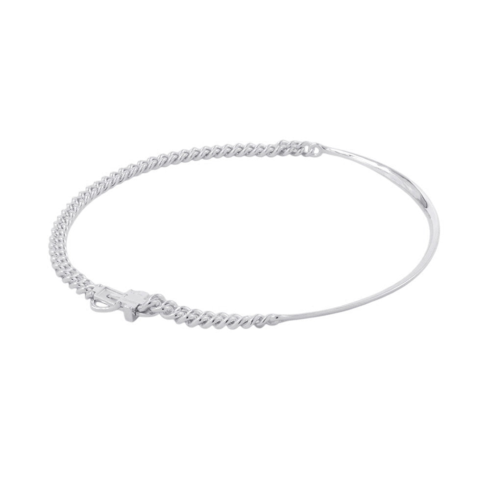 HERMES BoucleSellier Inflexible Necklace Size PM/44 SV925