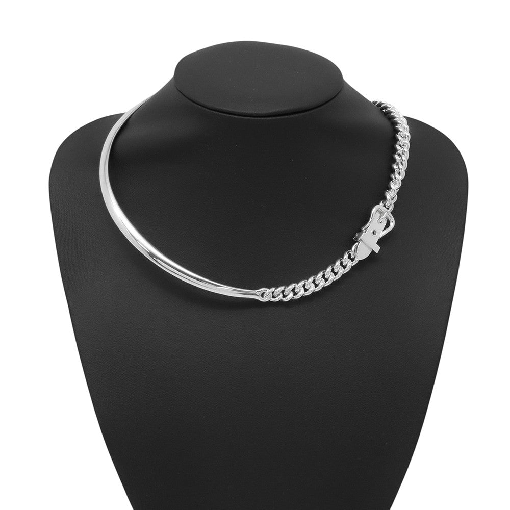 HERMES BoucleSellier Inflexible Necklace Size PM/44 SV925