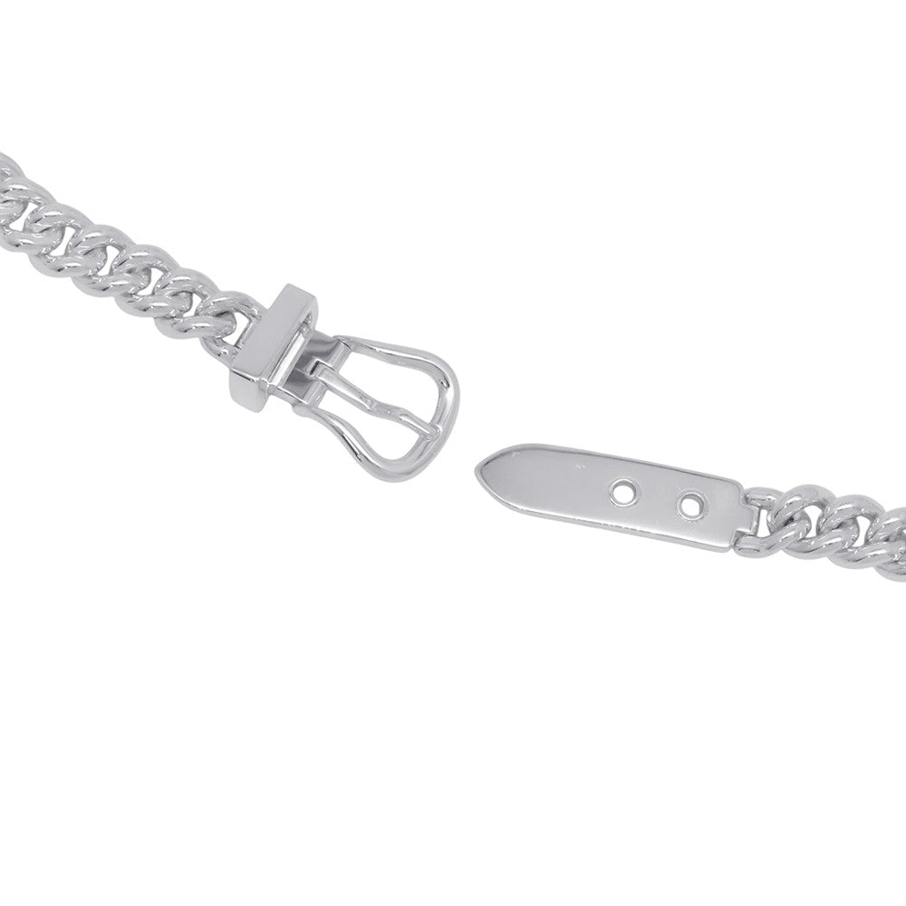 HERMES BoucleSellier Inflexible Necklace Size PM/44 SV925