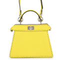 FENDI Peekaboo Selleria I see you Yellow8BN335 Leather Size Petit