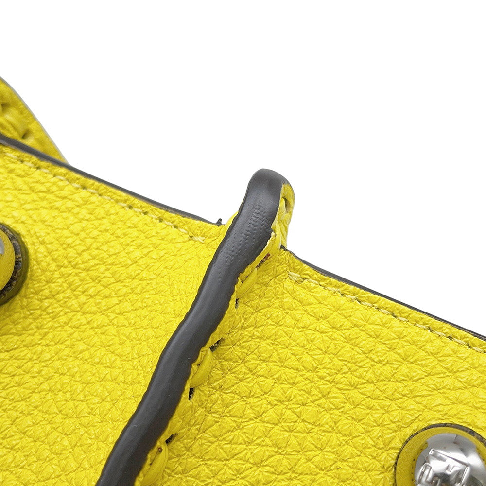 FENDI Peekaboo Selleria I see you Yellow8BN335 Leather Size Petit