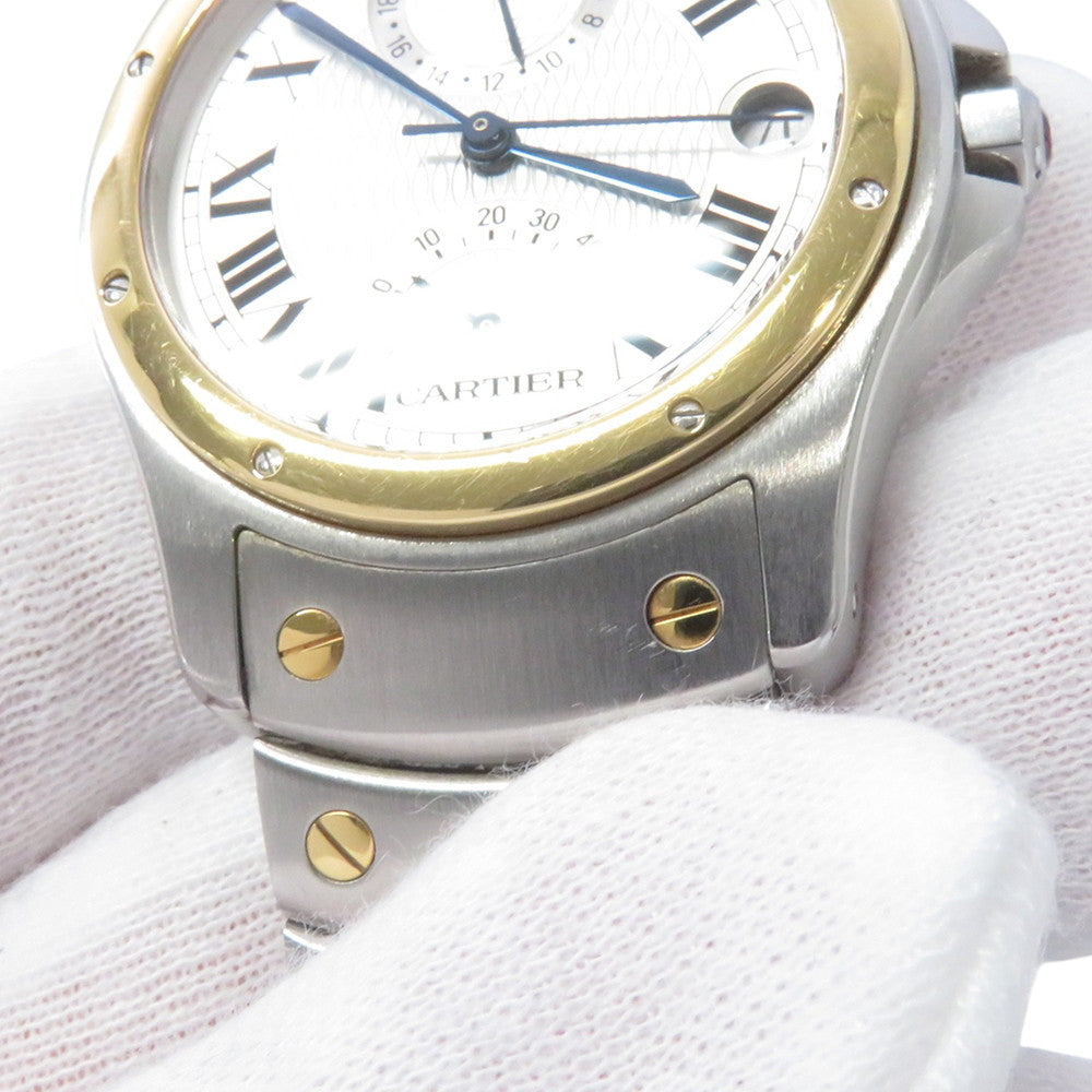 CARTIER Santos Rondo W29mm Stainless Steel K18YG Silver DialW20038R3