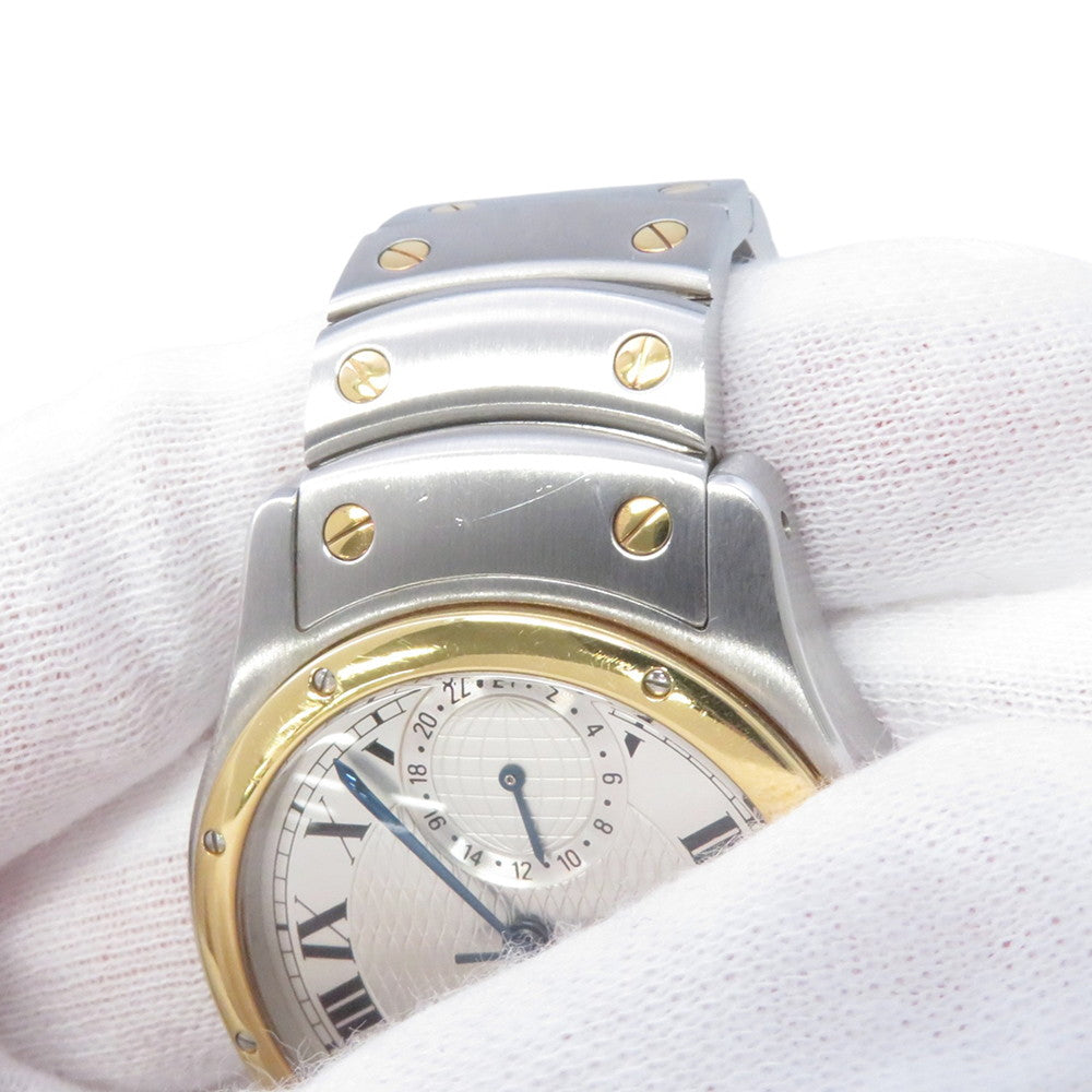 CARTIER Santos Rondo W29mm Stainless Steel K18YG Silver DialW20038R3