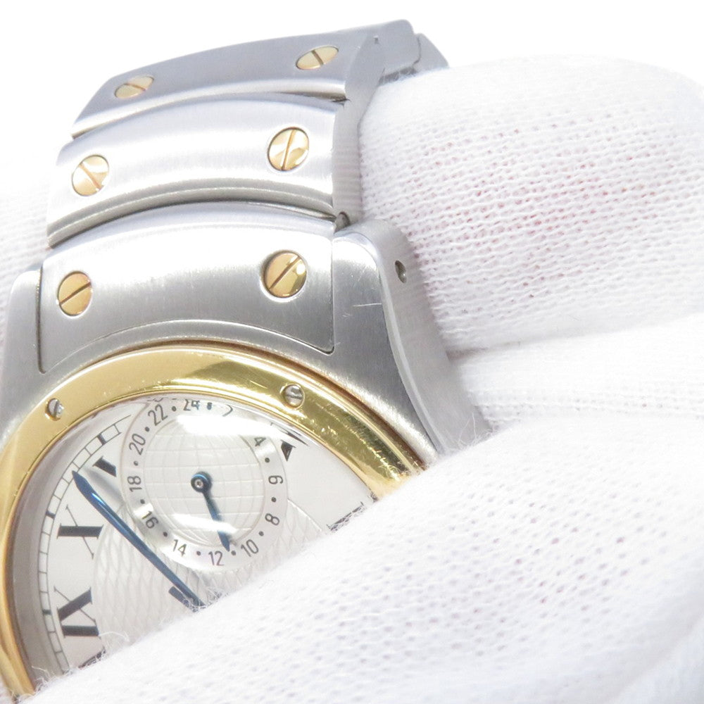 CARTIER Santos Rondo W29mm Stainless Steel K18YG Silver DialW20038R3