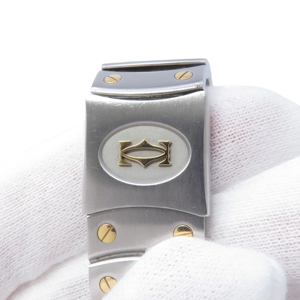CARTIER Santos Rondo W29mm Stainless Steel K18YG Silver DialW20038R3